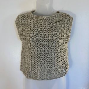 Beautiful crocheted sweater vest soft stretchy size S-M